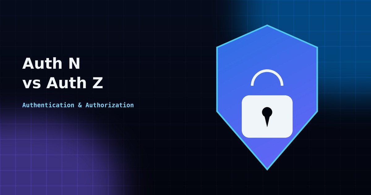 Shield and padlock illustration representing authentication and authorization